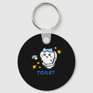Chaveiro Camiseta engraçada do meme Chikawa Hora do Banheir