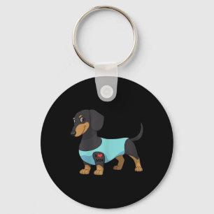 Chaveiro Camiseta engraçada para mulheres, amor por cachorr