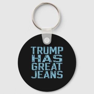 Chaveiro Camiseta engraçada Trump tem ótimas jeans meme vin