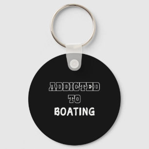 Chaveiro Camiseta engraçada viciada em barcos Barqueiro Cam