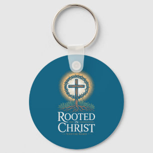 Chaveiro Camiseta Enraizada Em Cristo Jesus Cruz Vintage Cr