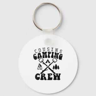 Chaveiro Camiseta Equipe de Acampamento de Primo Férias em