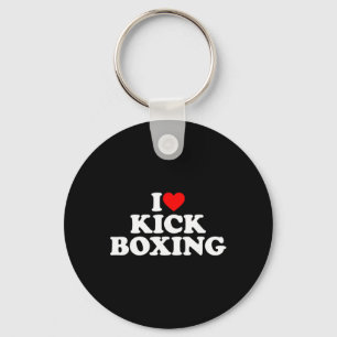 Chaveiro Camiseta Eu Amo Kickboxing Amante de Kickboxing Eu