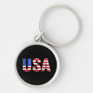 Chaveiro Camiseta EUA Bandeira Americana Patriótica Homens