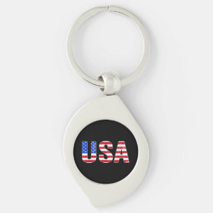 Chaveiro Camiseta EUA Bandeira Patriótica Americana Homens