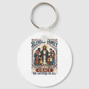 Chaveiro Camiseta Família Misturada Jesus Família Recompost