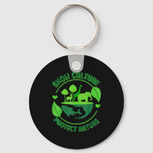 Chaveiro Camiseta feliz dia da terra terra fofa com animais