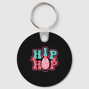 Chaveiro Camiseta feliz páscoa hip hop caça de ovo coelho f