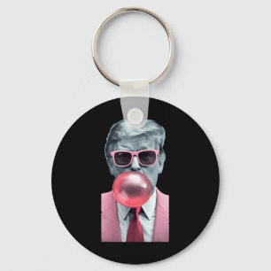 Chaveiro Camiseta Funny Pink Trump Bubble Gum Yum Tee