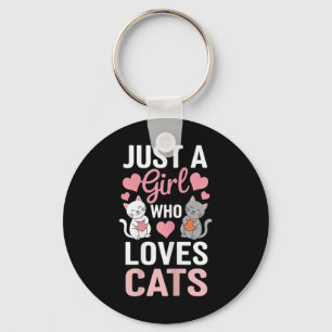 Chaveiro Camiseta Gatinho Só Uma Garota Que Ama Gatos Roupa