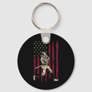 Chaveiro Camiseta Gif Vintage Bandeira Americana De Beisebo