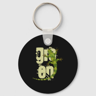 Chaveiro Camiseta Go Green Iguana