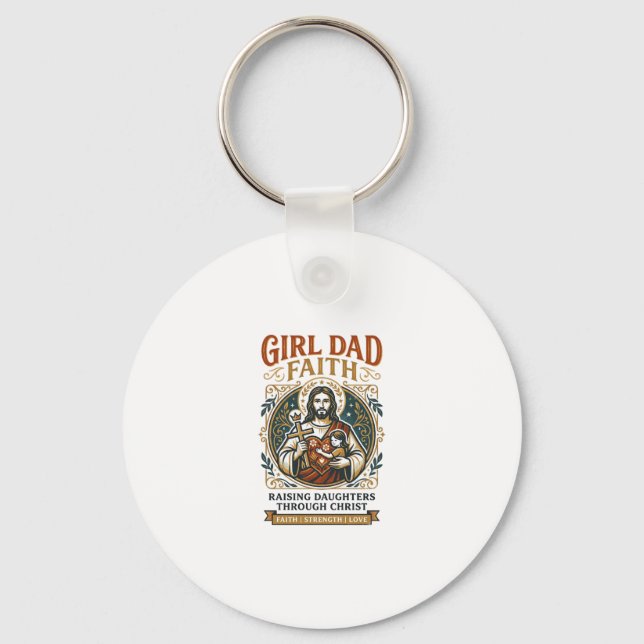 Chaveiro Camiseta Gráfica da Paternidade de Jesus Identidad (Frente)