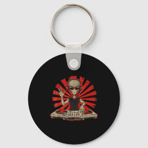 Chaveiro Camiseta Gráfica de DJ Engraçada Amante de Música
