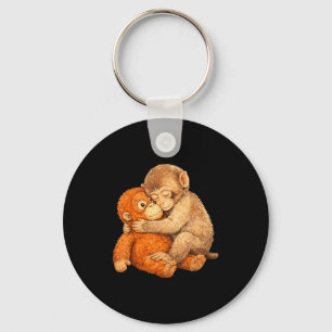 Chaveiro Camiseta gráfica de soco de macaco