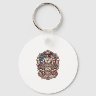 Chaveiro Camiseta Gráfica Vetorial de Apicultor Patriota