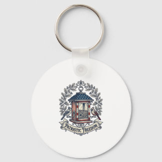 Chaveiro Camiseta Gráfica Vetorial de Comedouro de Pássaros