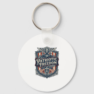 Chaveiro Camiseta Gráfica Vetorial Fé Patriótica Família Li