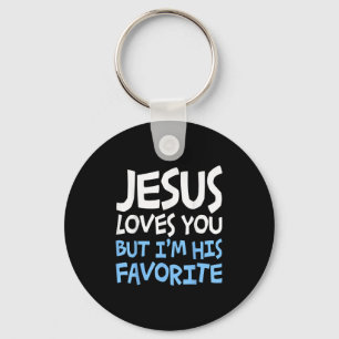 Chaveiro Camiseta Jesus Te Ama Mas Eu Sou Sua Religião Favo