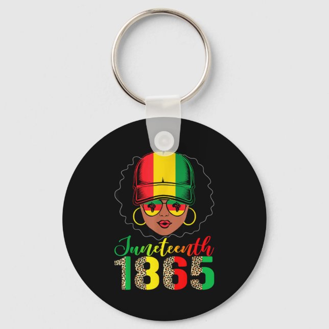 Chaveiro camiseta Juneteenth mulheres meninas rainha orgulh (Frente)