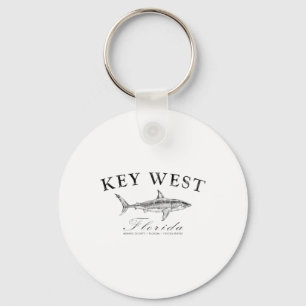 Chaveiro Camiseta Key West Shark Para Pesca, Navegação e Me