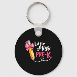 Chaveiro Camiseta Little Miss Pré-escolar De Volta à Escola