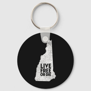 Chaveiro Camiseta Live Or Die - Camiseta New Hampshire Nh 