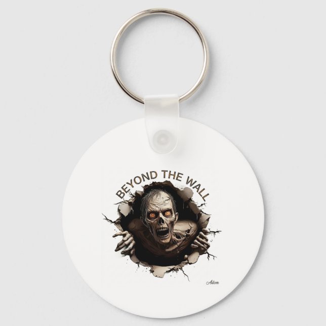 Chaveiro Camiseta Manga Longa Zumbi Além da Parede (Frente)