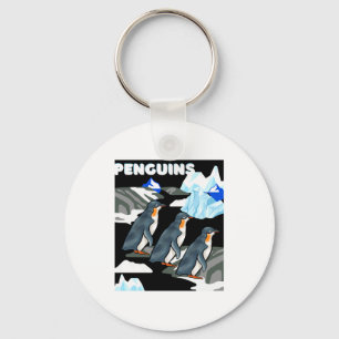 Chaveiro Camiseta Masculina Pinguim Antártico Iceberg Perso