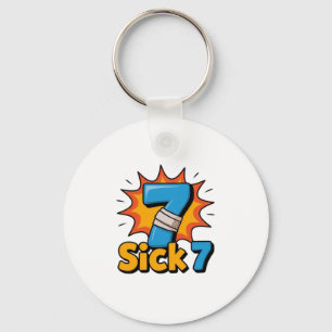 Chaveiro Camiseta Meme Sick Seven Seis Sete Brincadeira Div
