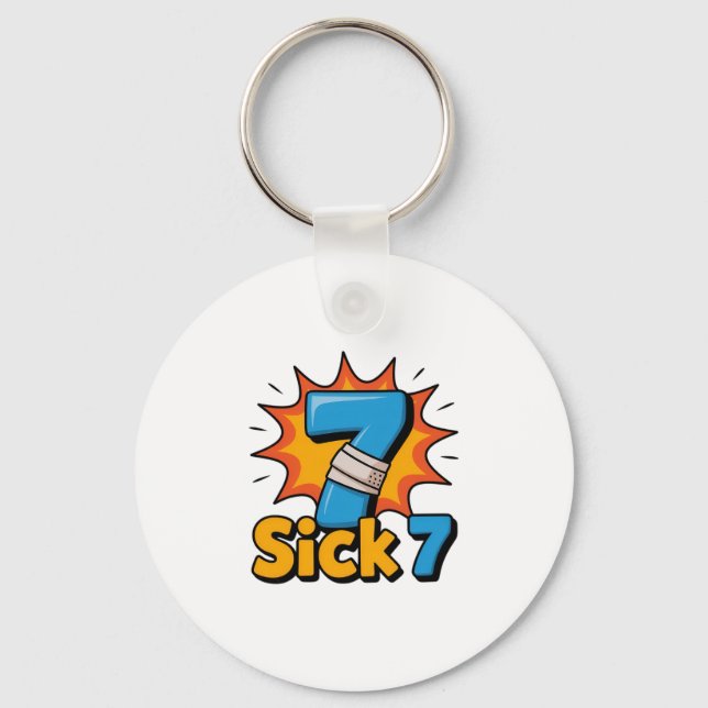 Chaveiro Camiseta Meme Sick Seven Seis Sete Brincadeira Div (Frente)