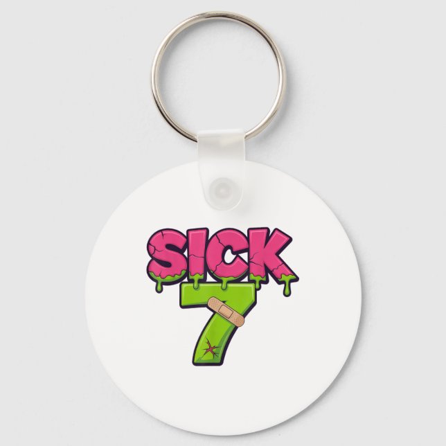 Chaveiro Camiseta Meme Sick Seven Six Seven Diversão Jogo d (Frente)