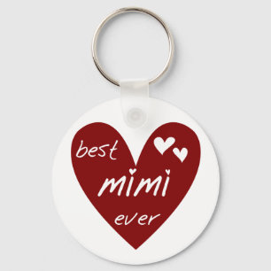 Chaveiro Camiseta Mimi e os presentes do coração vermelho o