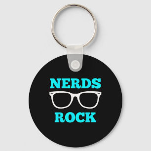 Chaveiro Camiseta Nerds Rock T Camisa de Nerd Fofa Divertid
