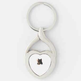 Chaveiro Camiseta Oversized Dark Cat Coffee com Caneca de C