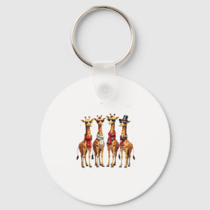 Chaveiro Camiseta Oversized Giraffe Christmas Chic