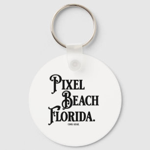 Chaveiro Camiseta Pixel Beach Florida