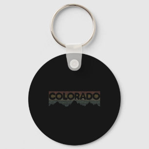 Chaveiro Camiseta Retro das Montanhas Rochosas do Colorado