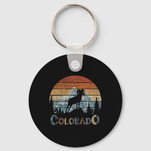 Chaveiro Camiseta Retro das Montanhas Rochosas do Colorado