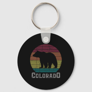 Chaveiro Camiseta Retro das Montanhas Rochosas do Colorado
