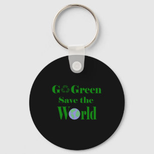 Chaveiro Camiseta Salve O Mundo Vá Verde