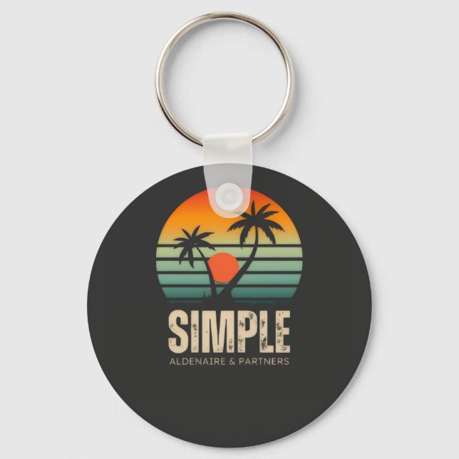 Chaveiro Camiseta Simple Sunset - Design de vibrações Tropi (Frente)