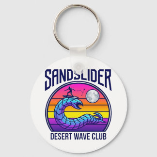 Chaveiro Camiseta Synthwave do Clube de Surf do Verme do De