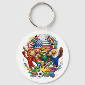 Chaveiro Camiseta temática do FIFA 2026 para crianças