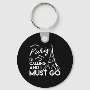 Chaveiro Camiseta Torre Eiffel Paris Está Chamando Paris Va