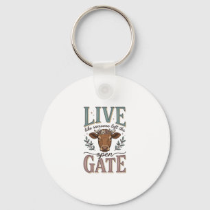 Chaveiro Camiseta Vaca Como Se Alguém Deixou o Portão Abert