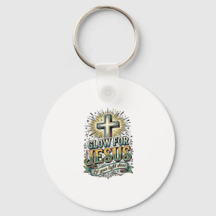 Chaveiro Camiseta Vintage Cruz Cristã Brilhe Para Jesus