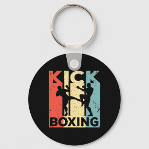 Chaveiro Camiseta Vintage de Kickboxing - Kickbo Retro Arte