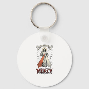 Chaveiro Camiseta Vintage Divina Misericórdia Jesus Eu Conf