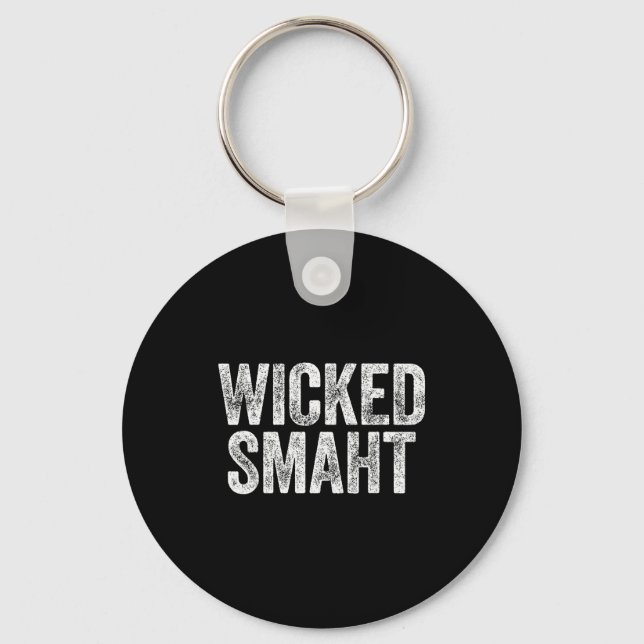 Chaveiro Camiseta Wicked Smaht Boston Machusetts (Frente)